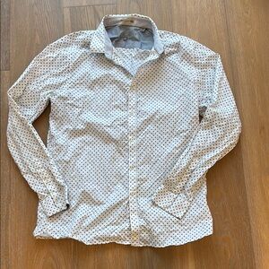 Ted Baker London White Polka Dot Shirt